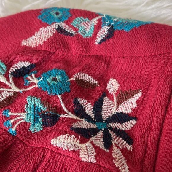 FREE PEOPLE EMBROIDERY  MINI DRESS BOHEMIAN BOHO HIPPIE SIZE SP - Picture 13 of 13